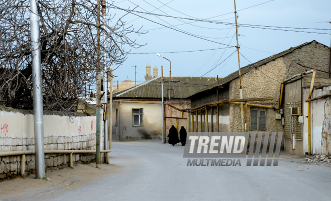 Nardaran township being landscaped. Baku, Azerbaijan, 25 Jan. 2016